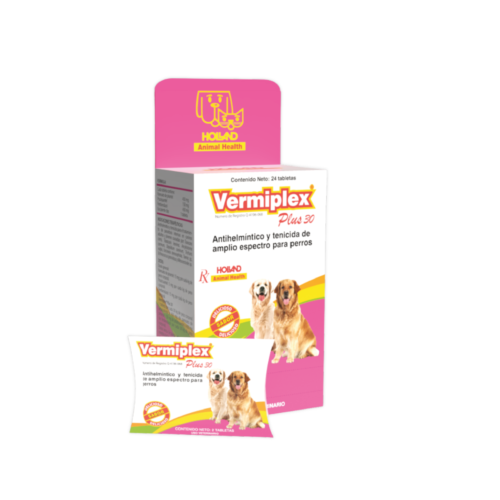 Vermiplex Plus 30 Exhibidor tabletas
