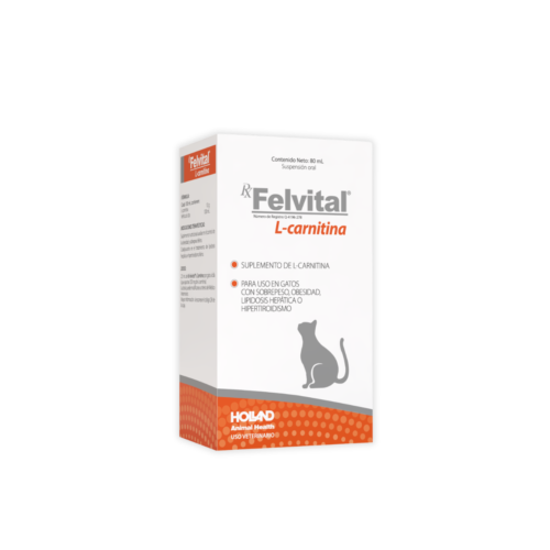 Rx Felvital Carnitina Cajilla con envase de 80 mL