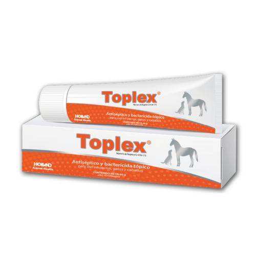 Antiséptico y bactericida tópico para perros y gatos y caballos.