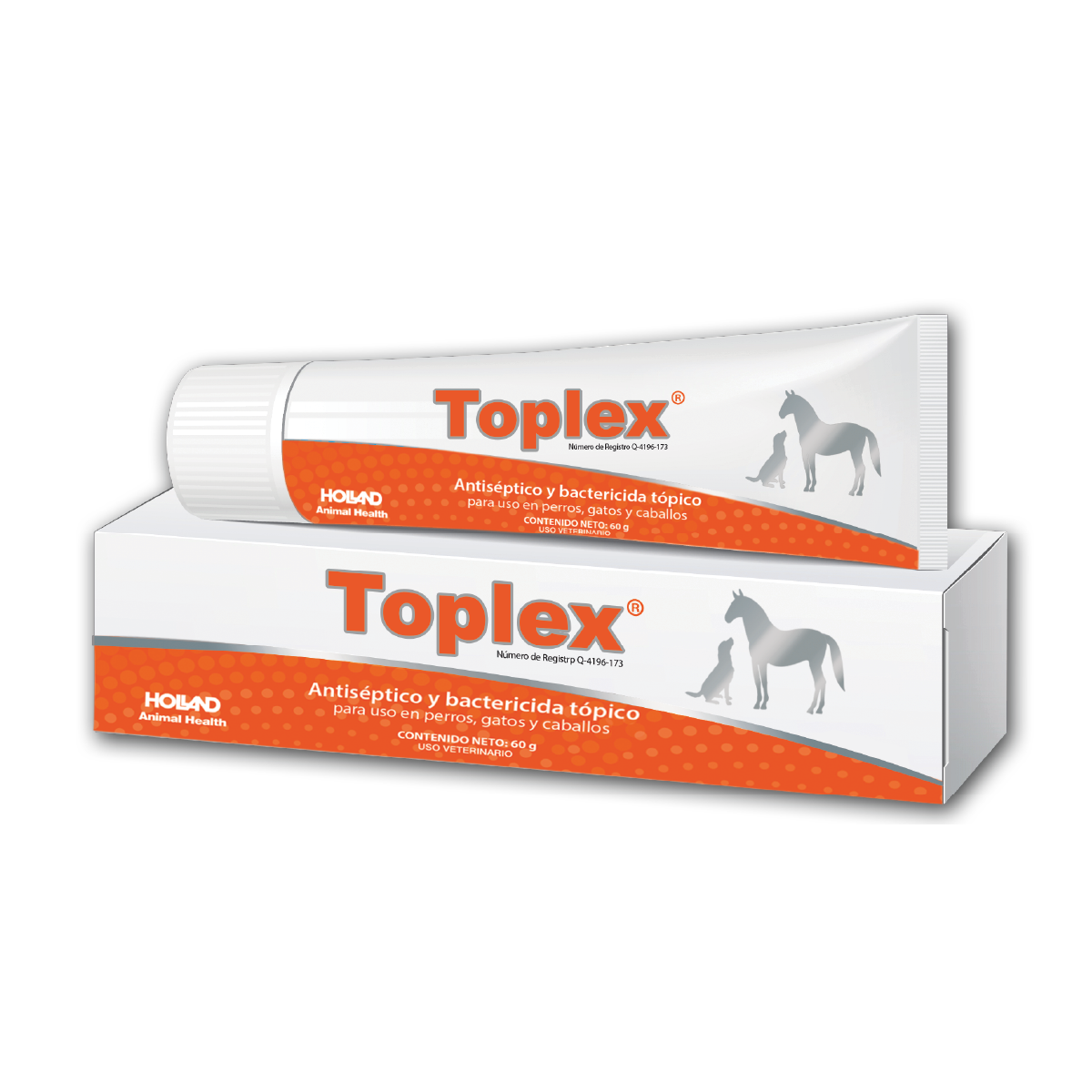 Antiséptico y bactericida tópico para perros y gatos y caballos.