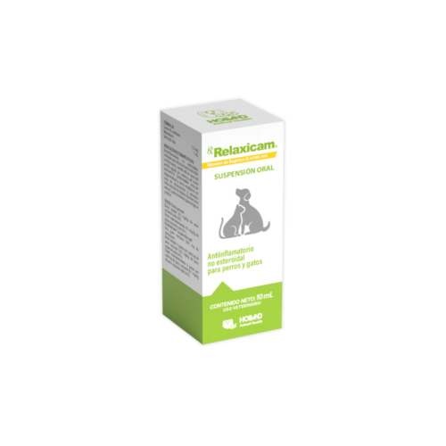 Rx Relaxicam cajilla con envase de 10 mL